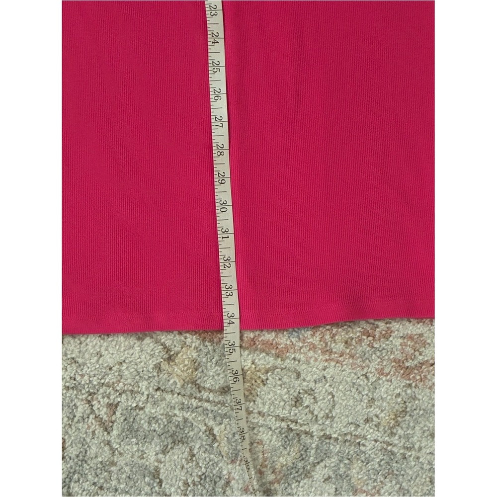 Old Navy Pink Rib-Knit High Neck Racerback Midi - Size Large - Picture 5 of 6
